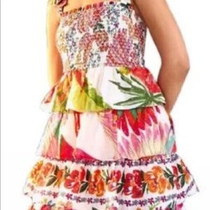 Farm rio mixed prints layered midi dress